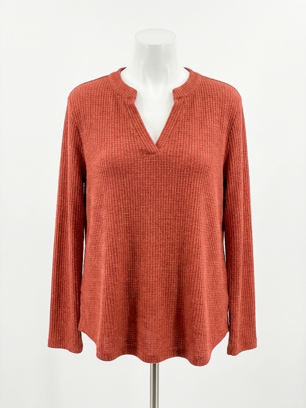 NEW HONEYME long sleeve with thumbholes gabby top in rust